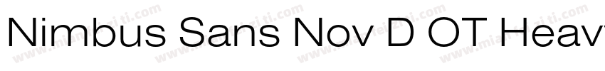 Nimbus Sans Nov D OT Heavy字体转换